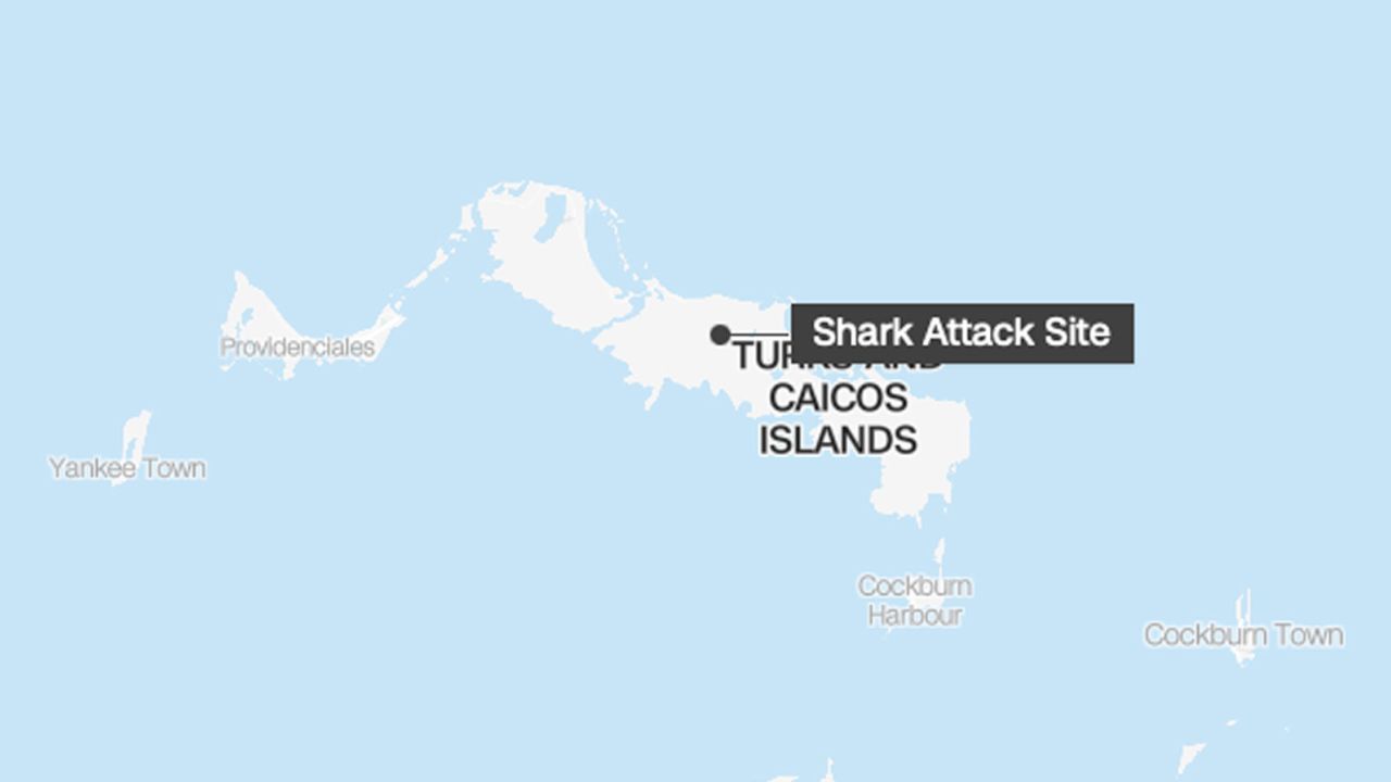 Polisi mengatakan hiu telah menyerang seorang turis Amerika di Turks dan Caicos