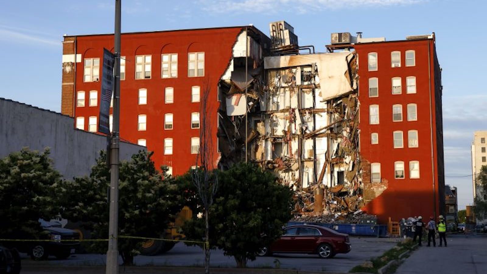 Partial collapse of an apartment building in Davenport, Iowa: a person is rescued and the search for the missing continues, authorities say