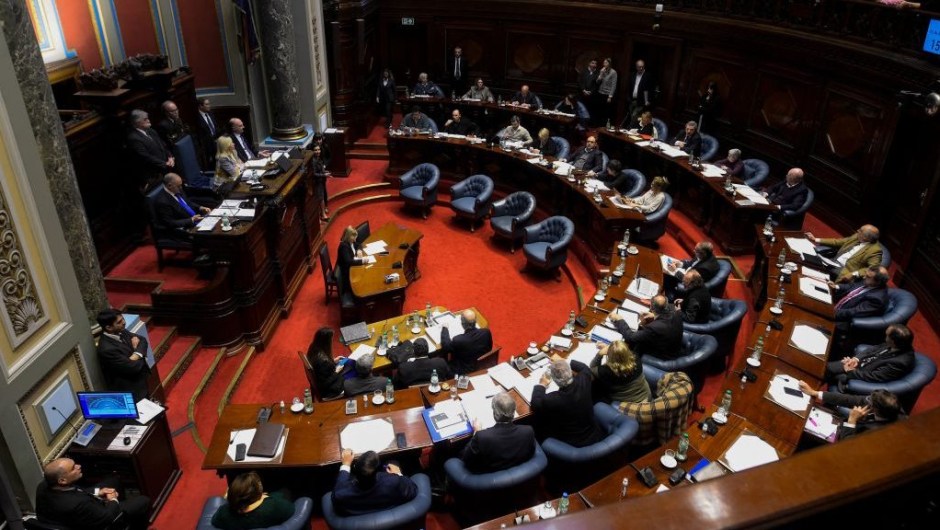 Vista general del Congreso de Uruguay (Crédito: DANTE FERNANDEZ/AFP vía Getty Images)