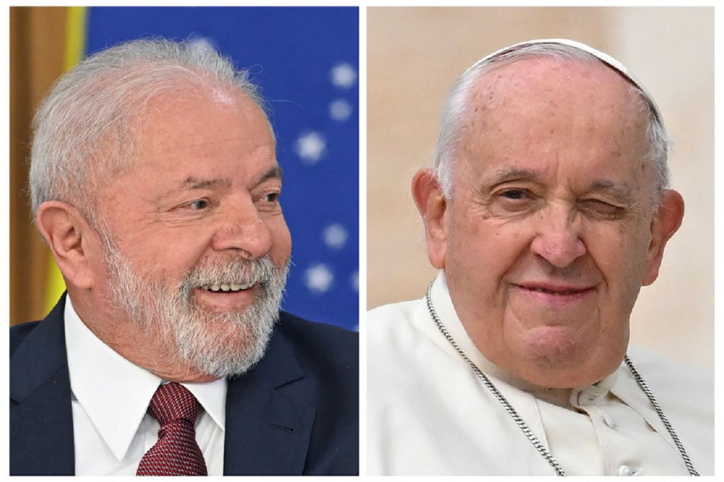 El presidente de Brasil, Lula, y el papa Francisco. (Foto: EVARISTO SA,ANDREAS SOLARO/AFP via Getty Images)