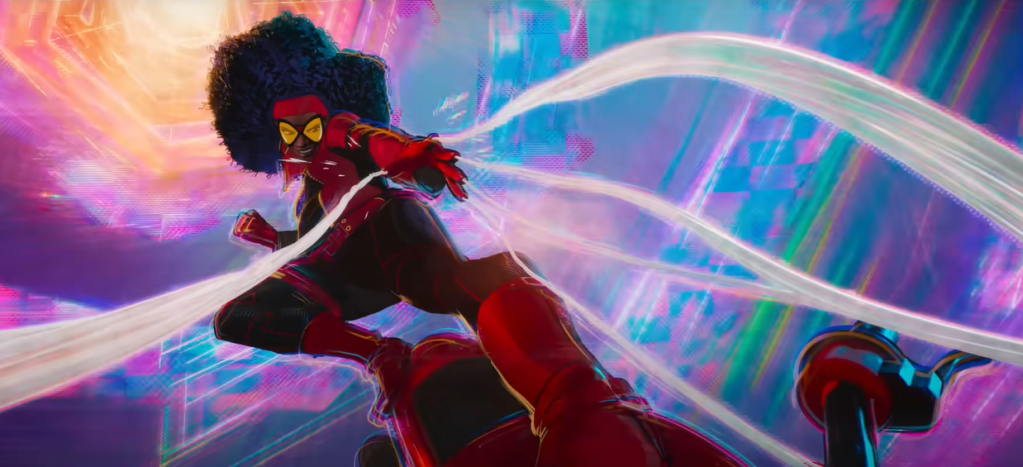 Jessica Drew como Spider-Woman en "Across the Spider-Verse". (Crédito: Sony Pictures Animation)