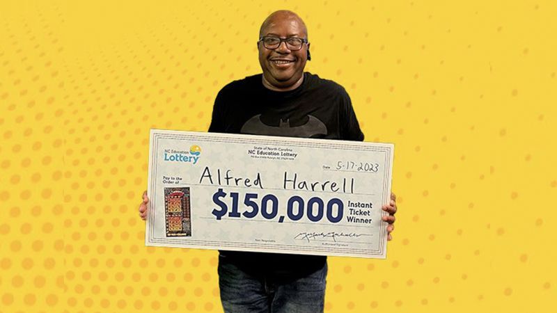 Alfred Harrell ganó un premio mayor en la Lotería de Carolina del Norte. (Crédito: NC Education Lottery)