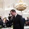 Medvedev junto a Putin. El expresidente de Rusia volvió a dejar una amenaza nuclear.