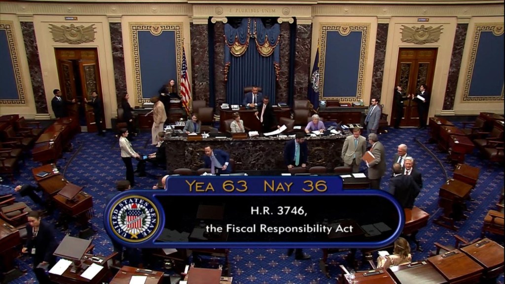 US Senate approves the agreement on the debt ceiling