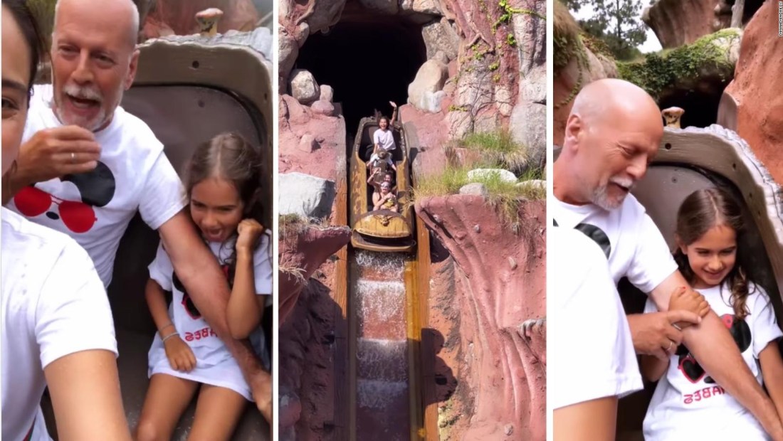 Esposa de Bruce Willis comparte video del actor junto a su familia en Disney