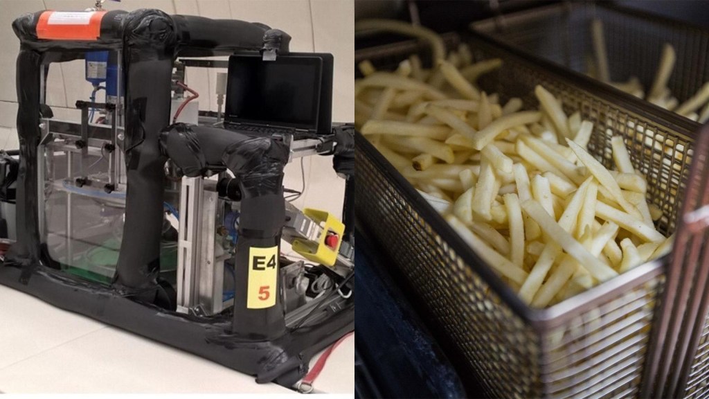 Uzayda patates kızartmak gerçek olabilir