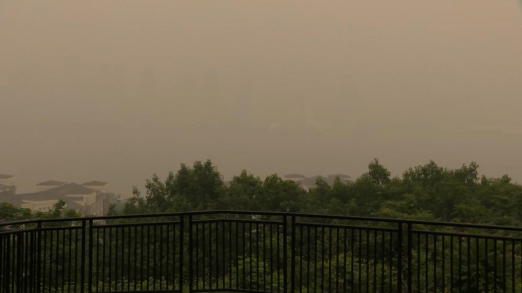 New York had the worst air quality in the world on Tuesday