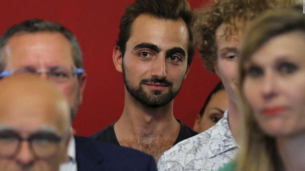 A young man who faced an attacker in France hailed as a hero