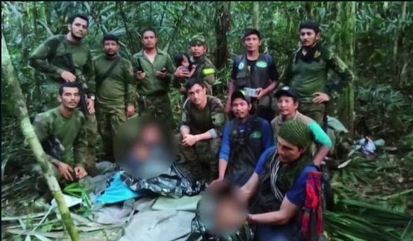 Children rescued in the Colombian jungle are in good health