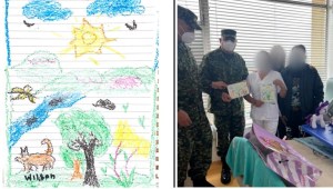 Los dibujos de los niños rescatados en Colombia sobre su travesía