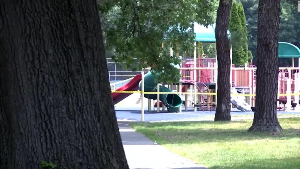 Children are injured by acid spilled on a slide