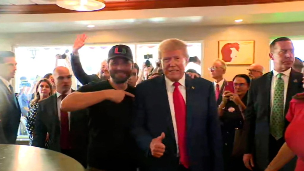Why was Trump's stop at the Versailles Cuban restaurant key?