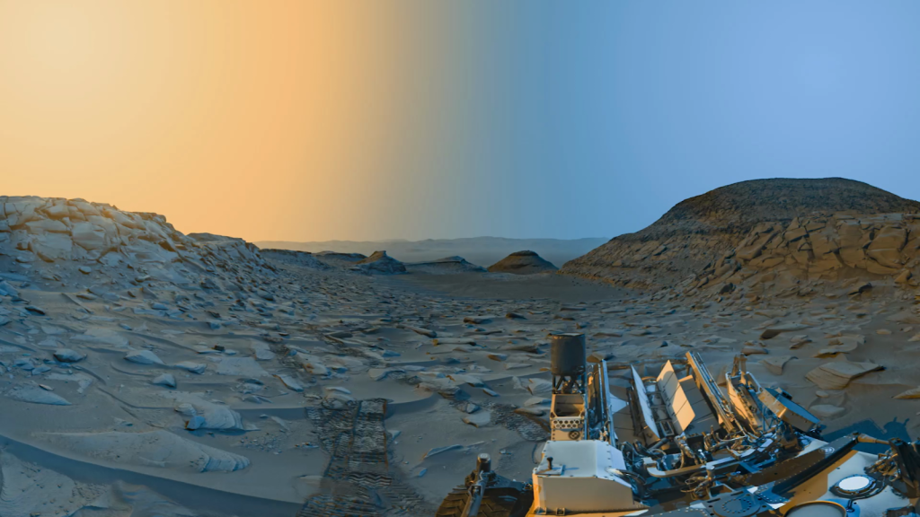 This is what the Valley of Mars looks like during the day