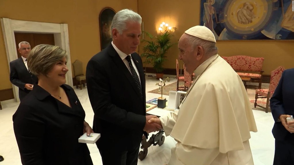 Pope Francis meets with Miguel Díaz-Canel