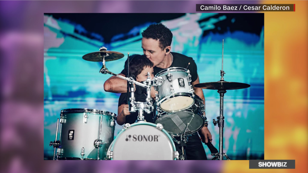 Fonseca's son steals the show during a concert in Miami