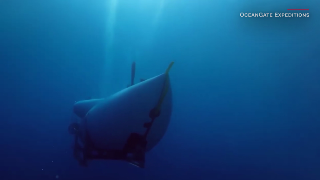 We show you what the submarine lost in the Atlantic looks like