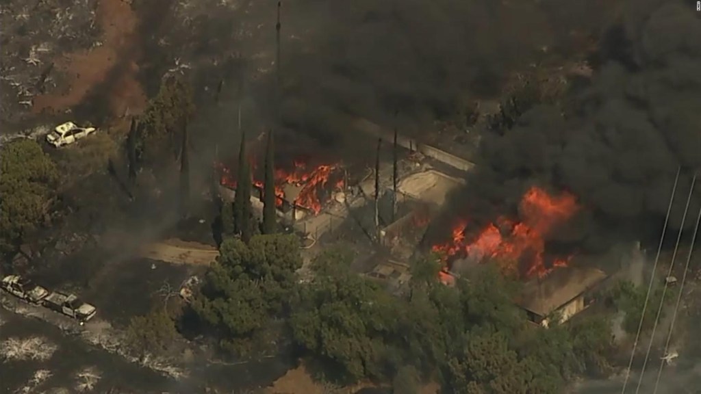 The damage left by the Juniper fire in California