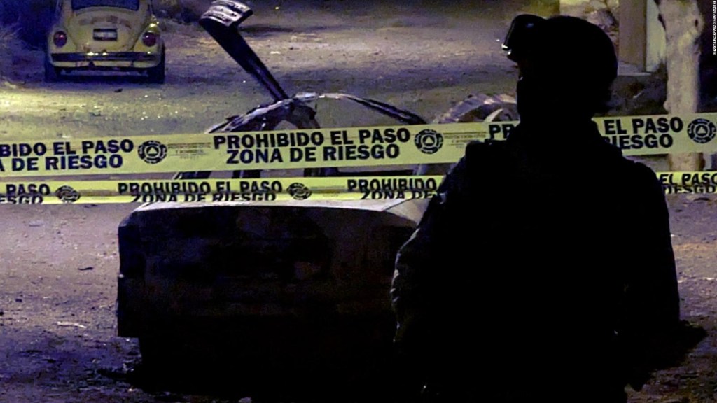 The blast leaves members of Mexico's National Guard injured