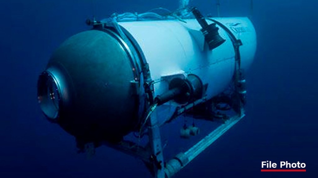 Una foto sin fecha del submarino Titán de OceanGate. (Crédito: OceanGate Expeditions/AP/Archivo)