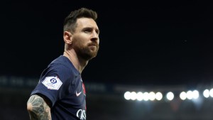 Messi en su último partido con el PSG. (Foto: Julian Finney/Getty Images)