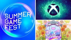 Logos del Summer Game Fest, el Xbox Showcase y el Wholesome Direct
