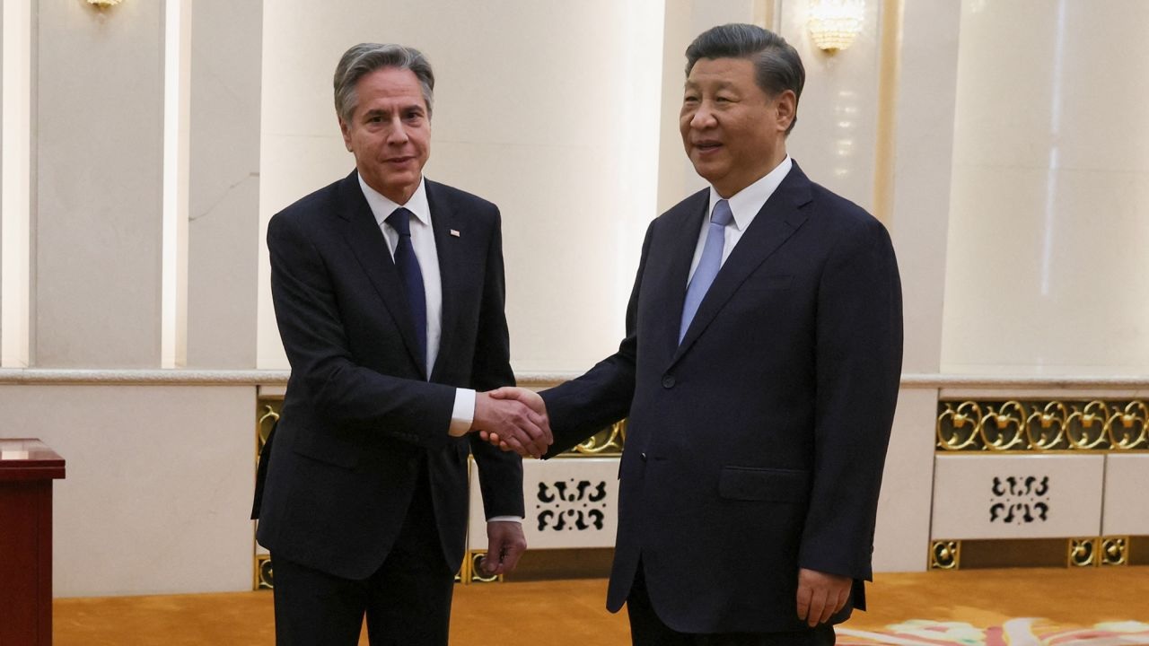 Blinken Se Re Ne Con Xi Jinping En El Ltimo D A De Su Visita A Beijing   Blinken Xi Jinping 