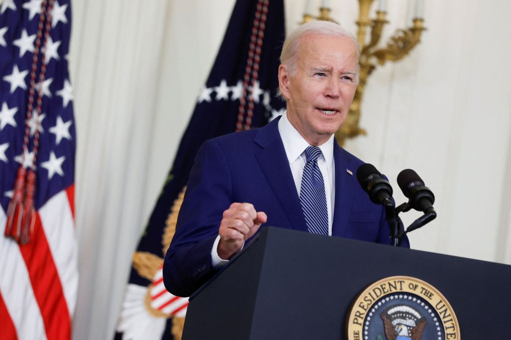 El presidente de Estados Unidos, Joe Biden, habla en la Casa Blanca este lunes. (Foto: Jonathan Ernst/Reuters)