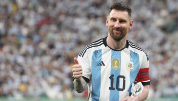 Lionel Messi durante el partido amistoso internacional entre Argentina y Australia en el Workers Stadium el 15 de junio de 2023 en Beijing, China. (Foto: Lintao Zhang/Getty Images)