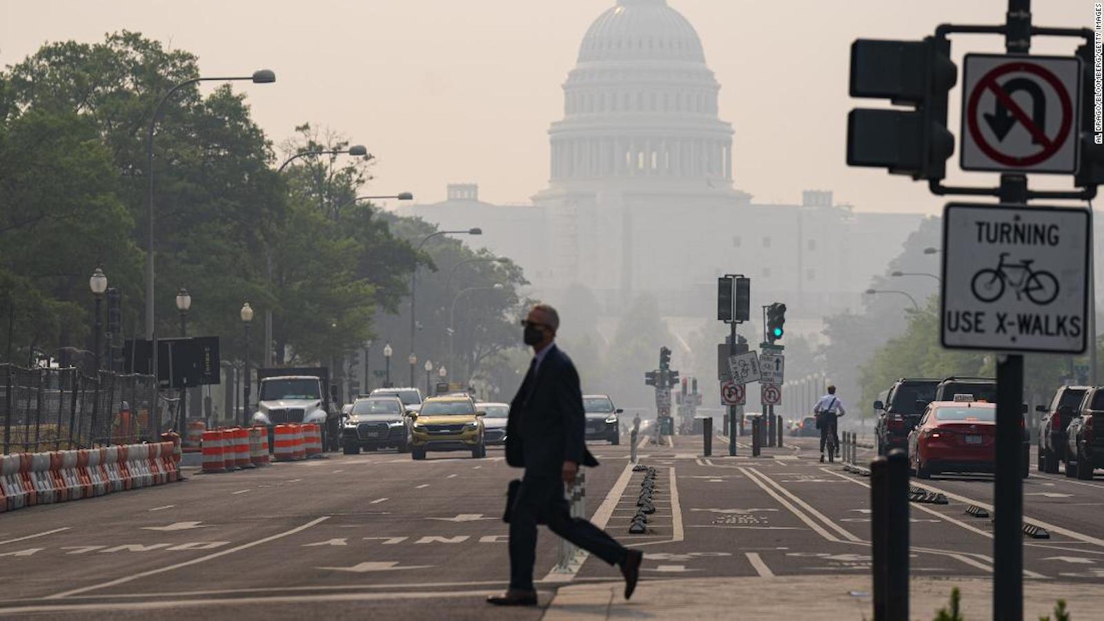 Air quality is improving in the United States and Canada, but the smoke and turbulent skies will take time to clear