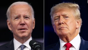 Trump y Biden empatan en intención de voto, según encuesta