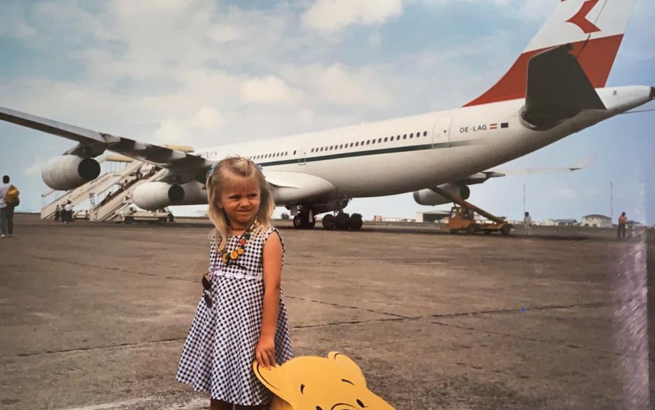 foto infancia avión