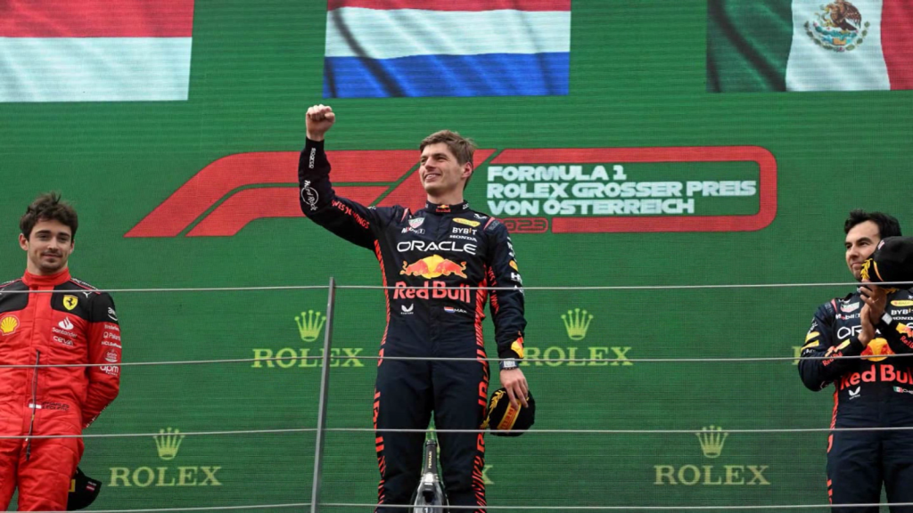 F1: Verstappen domina y Checo Pérez sorprende
