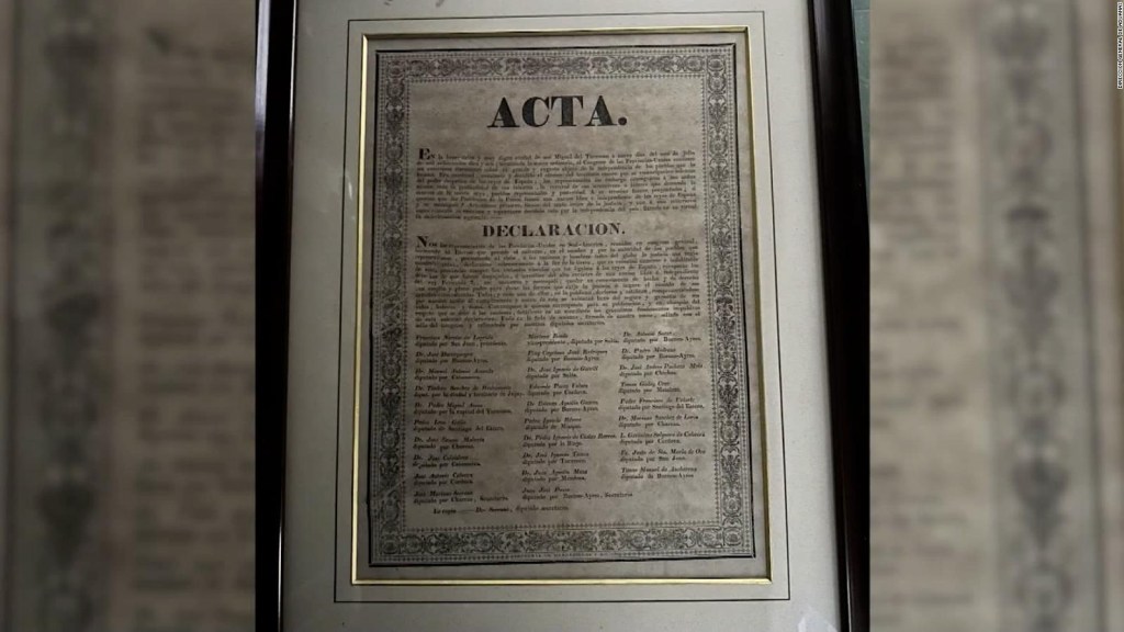 Recuperan impreso original de la Declaración de la Independencia argentina