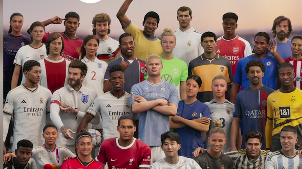 Ronaldinho and Beckham, on the new cover of EA Sports FC 24