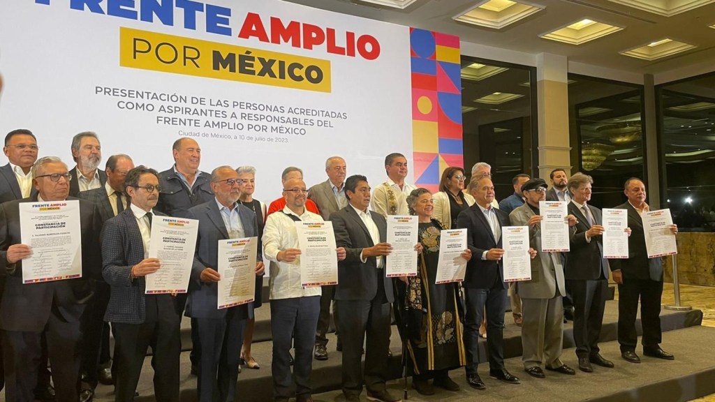 Son los precandidatos del Frente Ampla de México