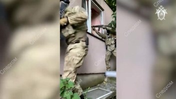 Video muestra detención del sospechoso de la muerte de excomandante ruso