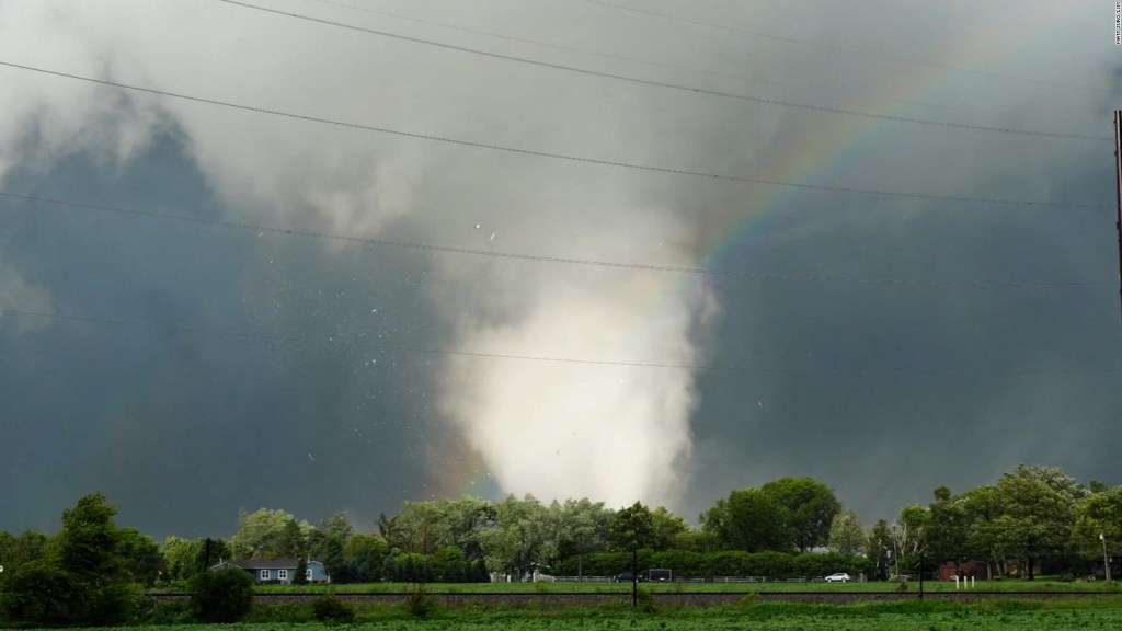 An unusual tornado touched down near Chicago