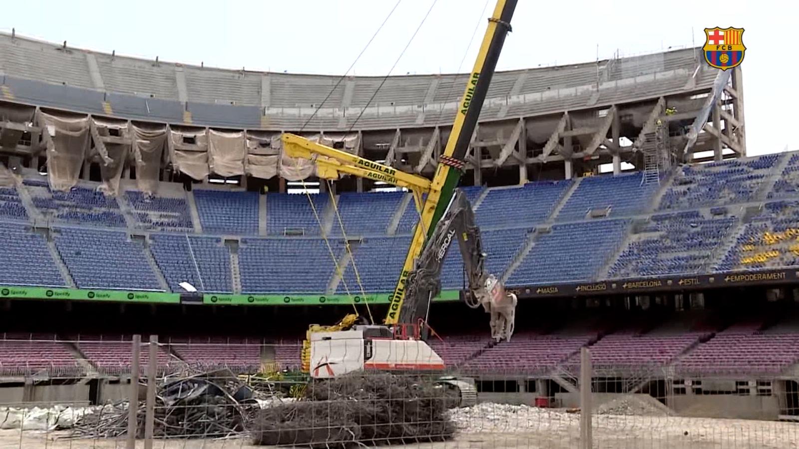 Así se ve ahora el Camp Nou, antiguo hogar de Lionel Messi