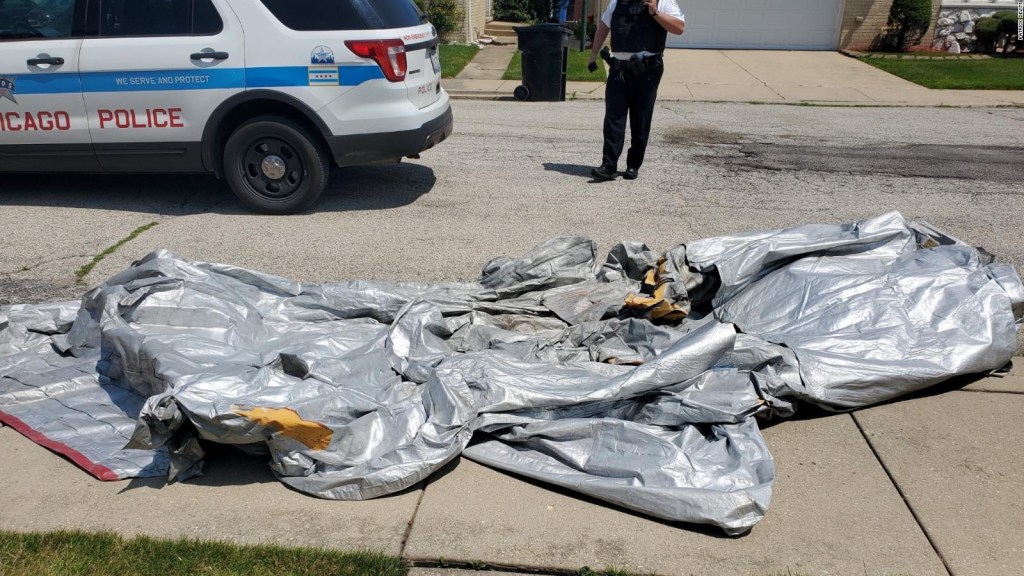 Part of a plane falls on a house in Chicago.  so it happened