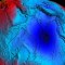 El nivel del mar desciende más de 100 metros en un "agujero gravitatorio" descubierto por primera vez en 1948. Según un nuevo estudio, la hipótesis actual es que el agujero en el océano Índico fue formado por columnas de magma procedentes de las profundidades del planeta. (Foto: ESA/HPF/DLR)