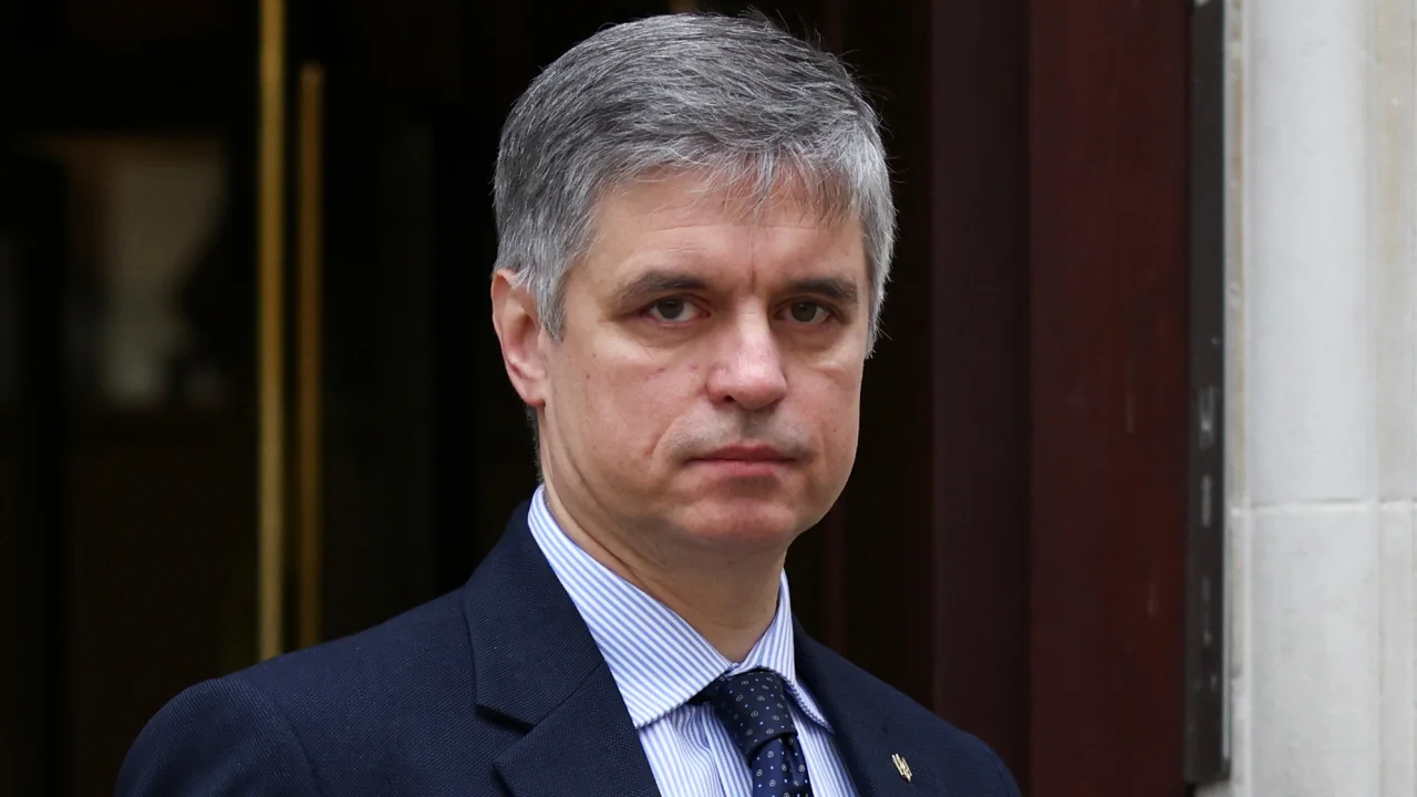 El embajador de Ucrania en el Reino Unido, Vadym Prystaiko, en Westminster, Londres, en 2022.