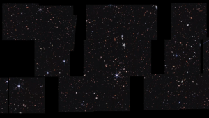 Este vasto paisaje fue creado a partir de múltiples imágenes captadas por el telescopio espacial James Webb en luz infrarroja cercana. (Foto: NASA/ESA/CSA/S. Finklestein)
