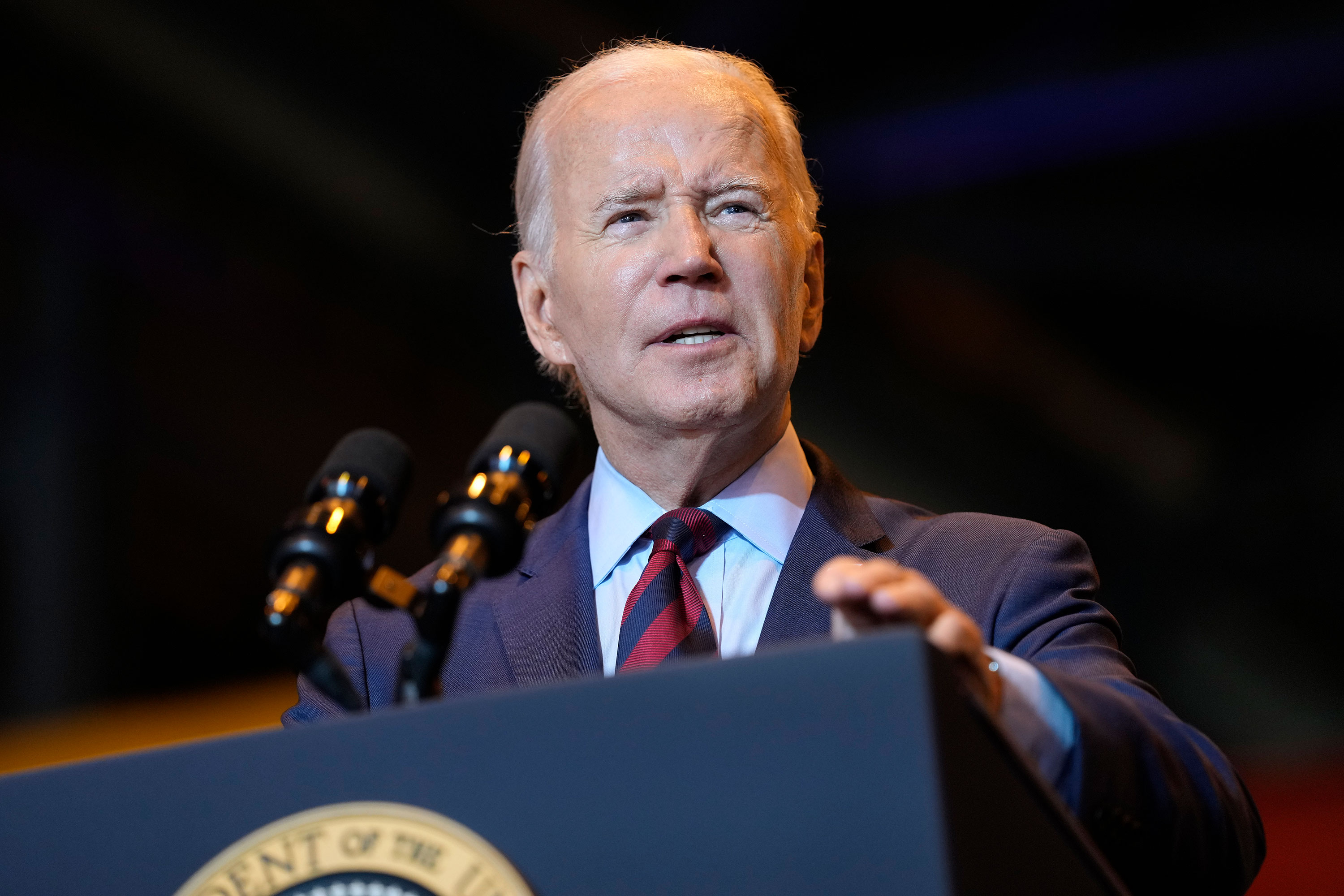 El presidente de EE.UU. Joe Biden habla en Filadelfia el 20 de junio. (Susan Walsh/AP)