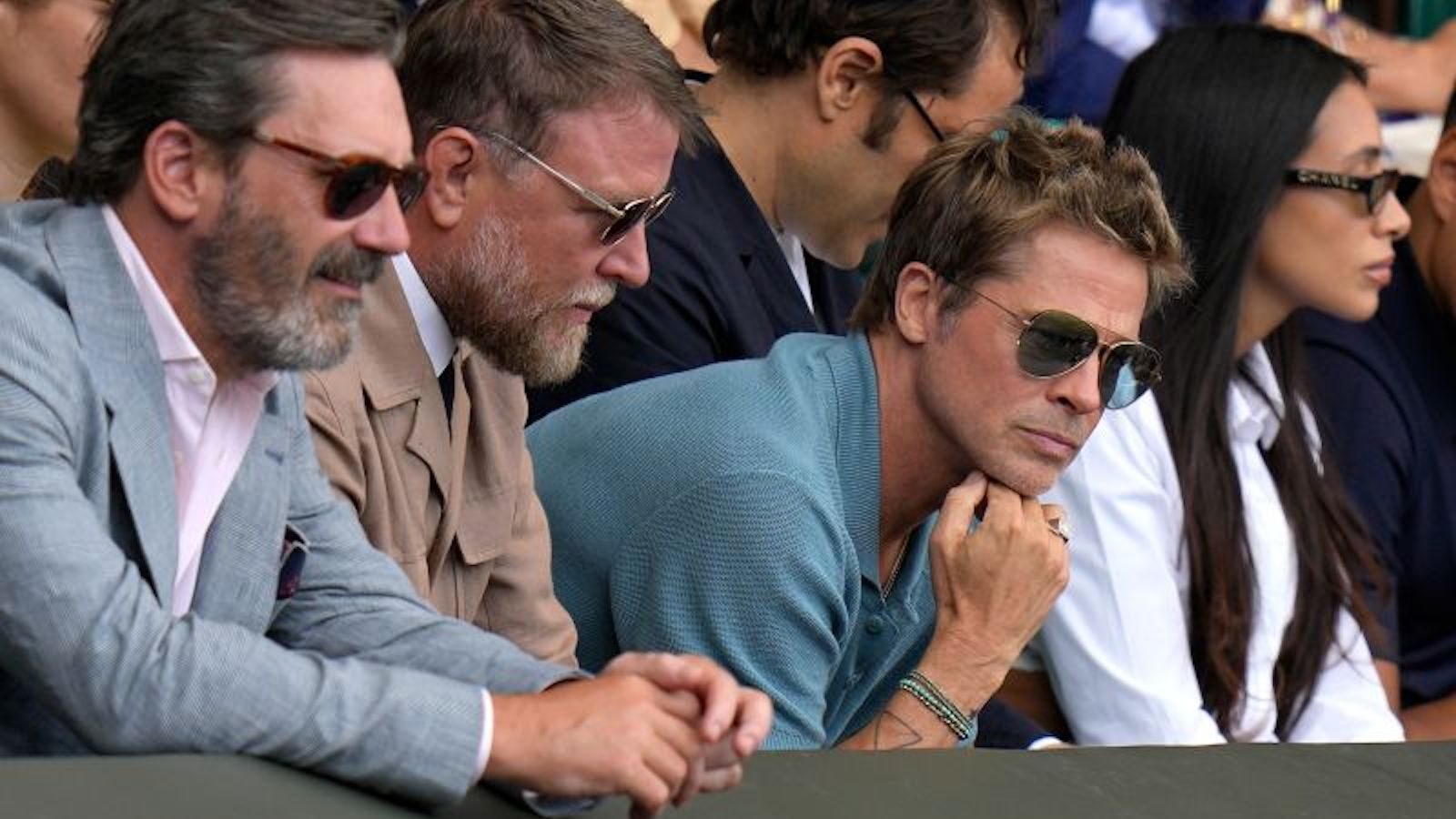 Brad Pitt Estuvo Entre Los Famosos Que Asistieron A La Final Masculina ...