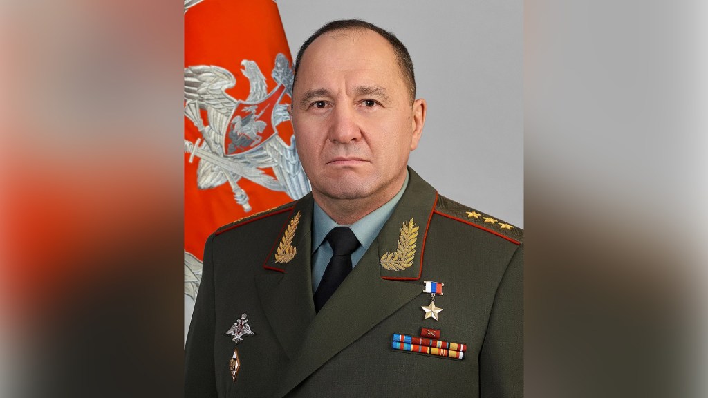 Retrato oficial del general del ejército ruso Gennady Zhidko. (Crédito: mil.ru)