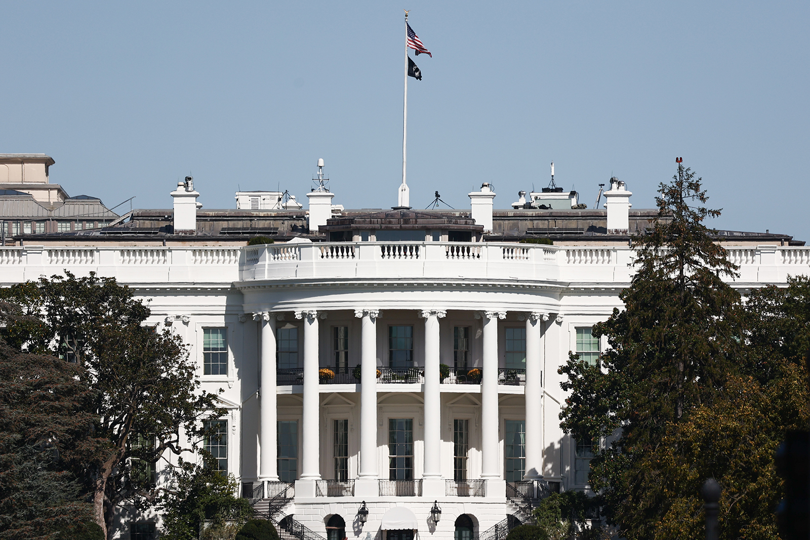 Imagen de la Casa Blanca en la ciudad de Washington, el 20 de octubre de 2022. (Foto: Jakub Porzycki/NurPhoto/Getty Images)