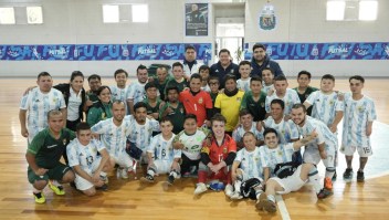 Espectacular golazo de la selección argentina de talla baja