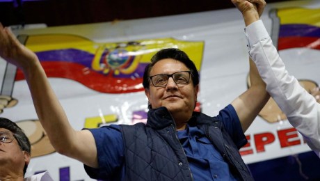 El candidato presidencial ecuatoriano Fernando Villavicencio se presentó con una plataforma anticorrupción antes de su muerte. (Crédito: Karen Toro/Reuters)