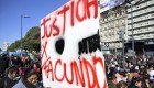 Protestas por la muerte de un manifestante en Buenos Aires