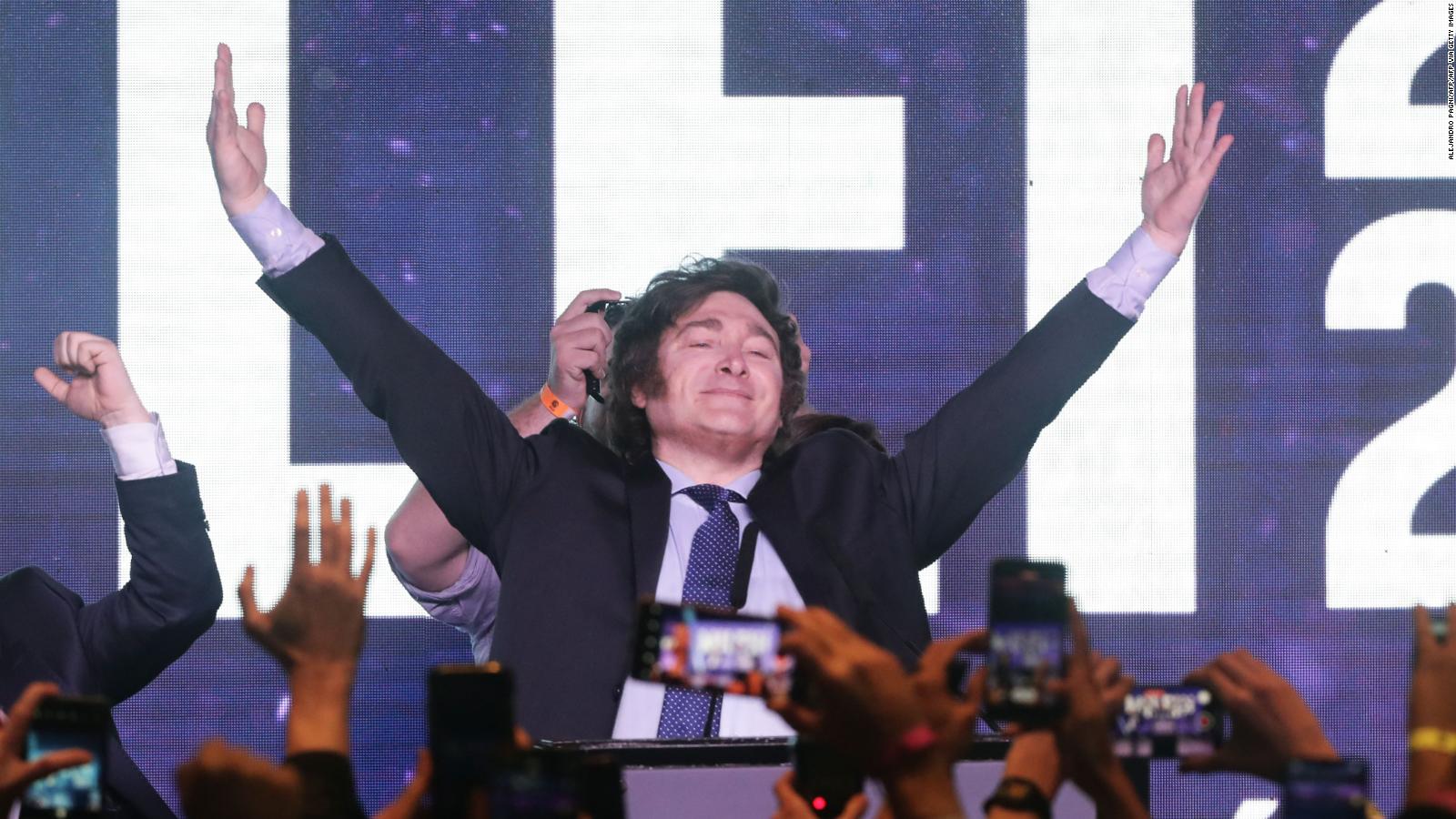 Discurso de Javier Milei tras las elecciones PASO en Argentina